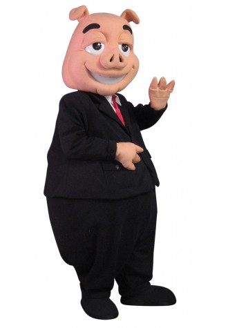Matson Money Pie Man Pig Mascot Costume