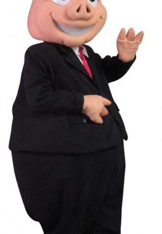 Matson Money Pie Man Pig Mascot Costume