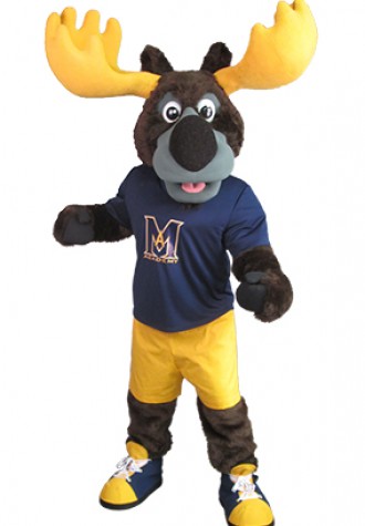Max Aitken Academy Max the Moose Web Photo Mascot Costume