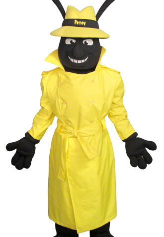 Northshore Pest Detective Petey Mascot Costume