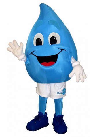 One Change Water drop Mascot Costume
