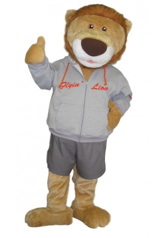 Ornge Flyin' Lion Mascot Costume