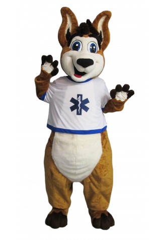 Paramedics with Heart Rocky the Roo Mascot Costume
