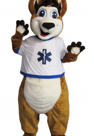 Paramedics with Heart Rocky the Roo Mascot Costume