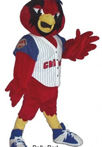 Peoria Chiefs Rally Red Bird Mascot Costume