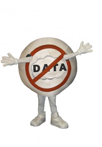PerspecSys No Data Man Mascot Costume