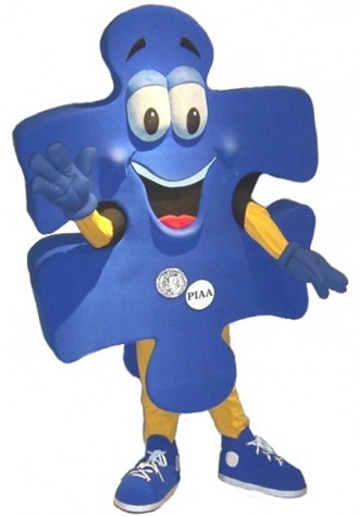 PIAA Inc. Puzzle Piece Mascot Costume
