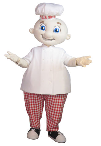 Pizza Nova Leonardough Mascot Costume