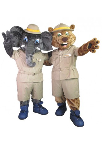 Planet Dental Edward and Beto Mascot Costume