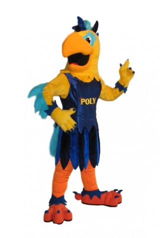 Polytechnic Josie Parrot Mascot Costume