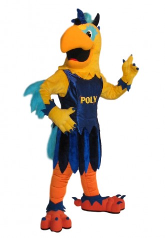 Polytechnic Josie Parrot Mascot Costume