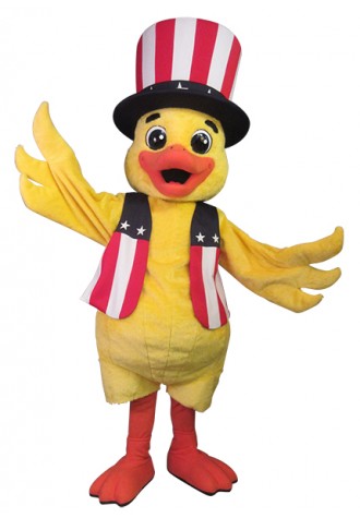 Portland Federal Credit Union Uncle Sam Duck Mascot Costume