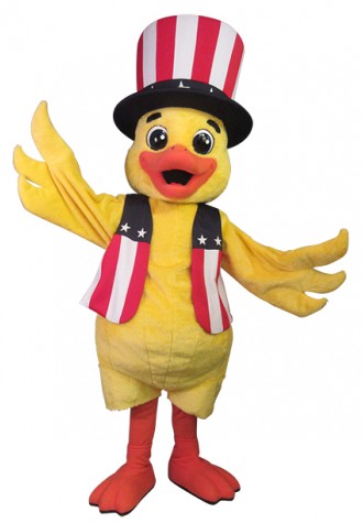 Portland Federal Credit Union Uncle Sam Duck Mascot Costume