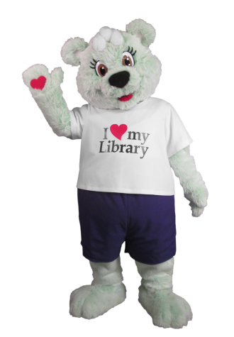 Public Library of Youngstown Booker Bear Mascot Costume