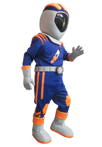 Rochester High School Rocket Man Mascot Costume