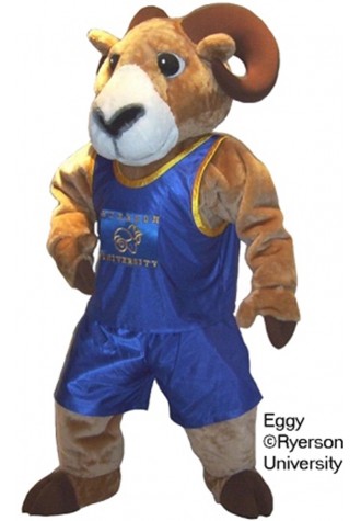 Ryerson University Eggy Mascot Costume