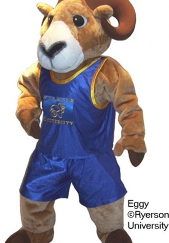 Ryerson University Eggy Mascot Costume