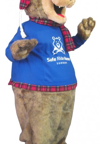 Safe Ride Home Sudbury Stewie Mascot Costume