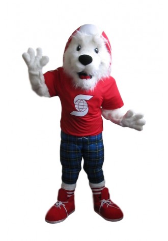 Scotia Terrier Football Mascot Costume