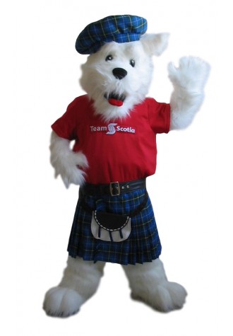 Scotia Terrier Kilt Mascot Costume