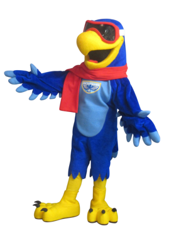 Snowhawks Snowhawk Mascot Costume