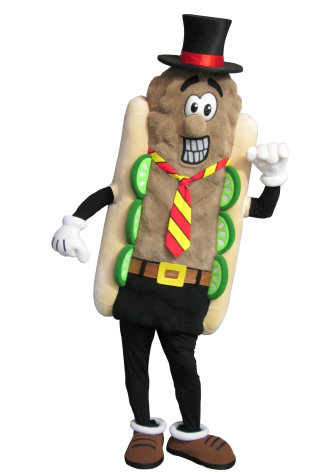 TCR Uncle John's Burger Dog Mascot Costume