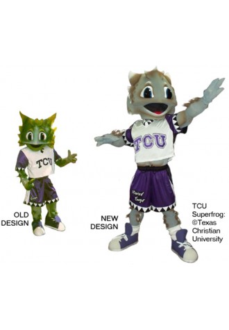Texas Christian University Super Frog Mascot Costume