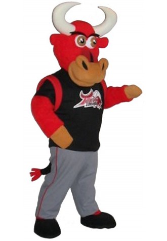 Tijuana Toros Baseball Bull Mascot Costume