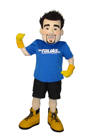 Tolias Landscaping Peter Mascot Costume