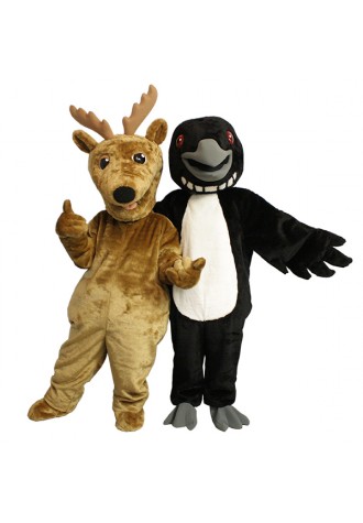 Toronto Maple Leafs Deer and Loon Mascot Costume