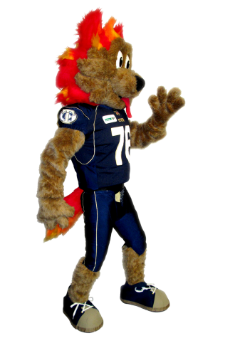 Tri Cities Fever Clutch the Coyote Mascot Costume