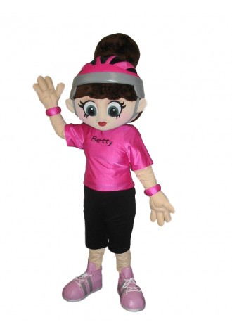 Trilllium Betty the Biker Mascot Costume