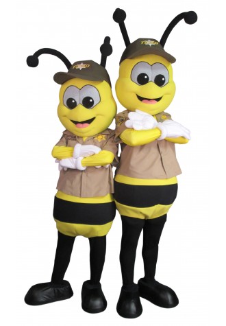 Tulare County Sherriff's Office Deputy Buzzbees Mascot Costume
