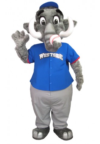 United Shore Baseball Woolly Mammoth Mascot Costume