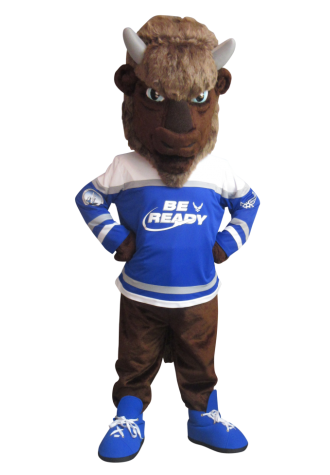 US Air Force Malstrom Buster the Be Ready Bison Mascot Costume
