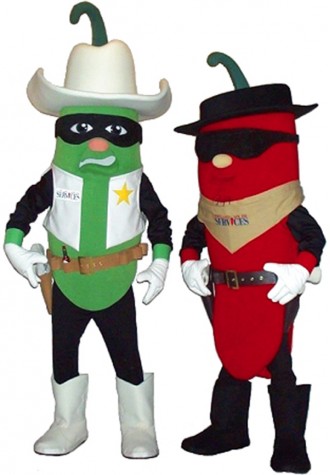 USAF Kirtland AFB Chili the Kid and The Lone Pepper Mascot Costume