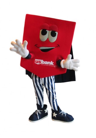 US Bank Capt. Shield Mascot Costume