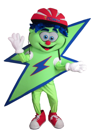 Valley Preferred Cycling Bolt Mascot Costume