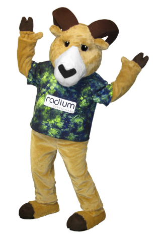 Village of Radium Hot Springs Randy the Ram Mascot Costume