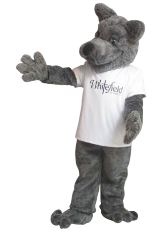 Whitefield Academy Wolfie Mascot Costume
