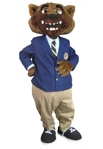 Woodland Preparatory School Wolverine Mascot Costume