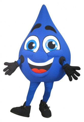 World of Water Water Droplet Mascot Costume