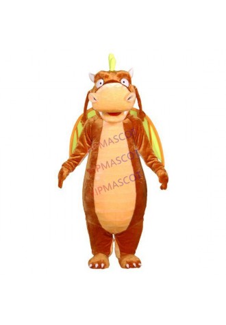 Flying Power Dragon With Funny Expression Mascot Costume
