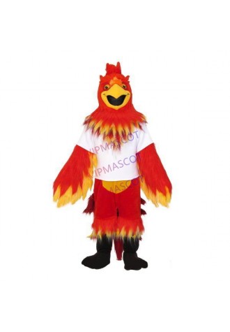 Customized Professional Furry Flame Bird Mascot Costume