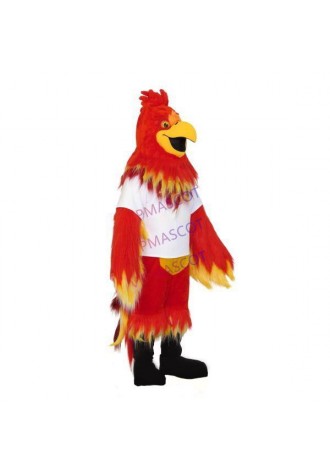 Customized Professional Furry Flame Bird Mascot Costume