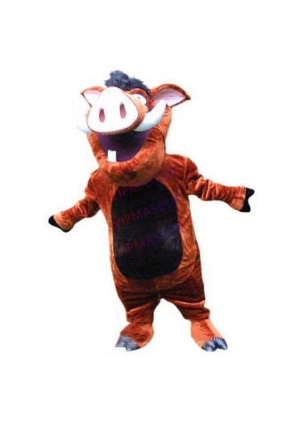 Forceful The Sacry Wild Boar Showing Fangs Mascot Costume