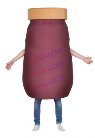 Sealed The Red Brown Sauce Bottle Mascot Costume