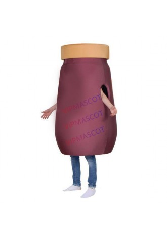 Sealed The Red Brown Sauce Bottle Mascot Costume