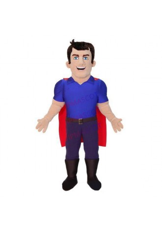 Blue-eyed Superman Full Of Power Mascot Costume