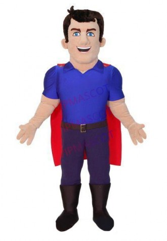 Blue-eyed Superman Full Of Power Mascot Costume